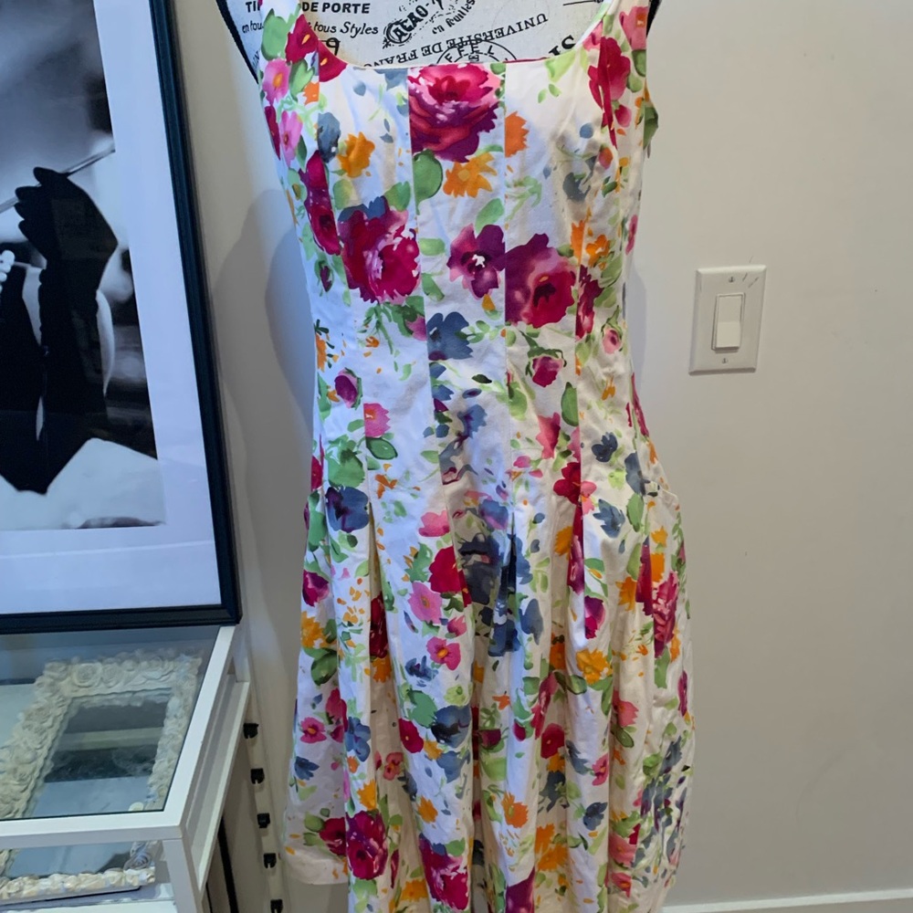 Ralph Lauren Pink and Red A-Line Sundress